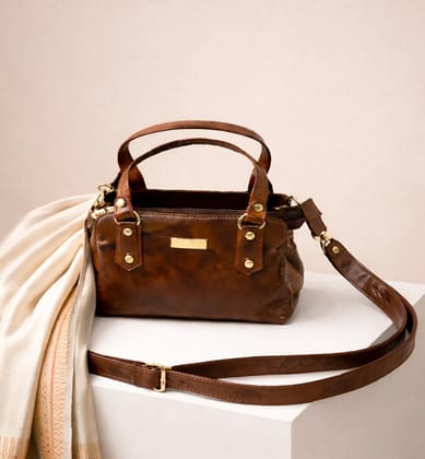 Premium Handcrafted Sheep Leather Crossbody Handbag – Classic Brown Premium Handcrafted Sheep Leather Crossbody Handbag – Classic Brown