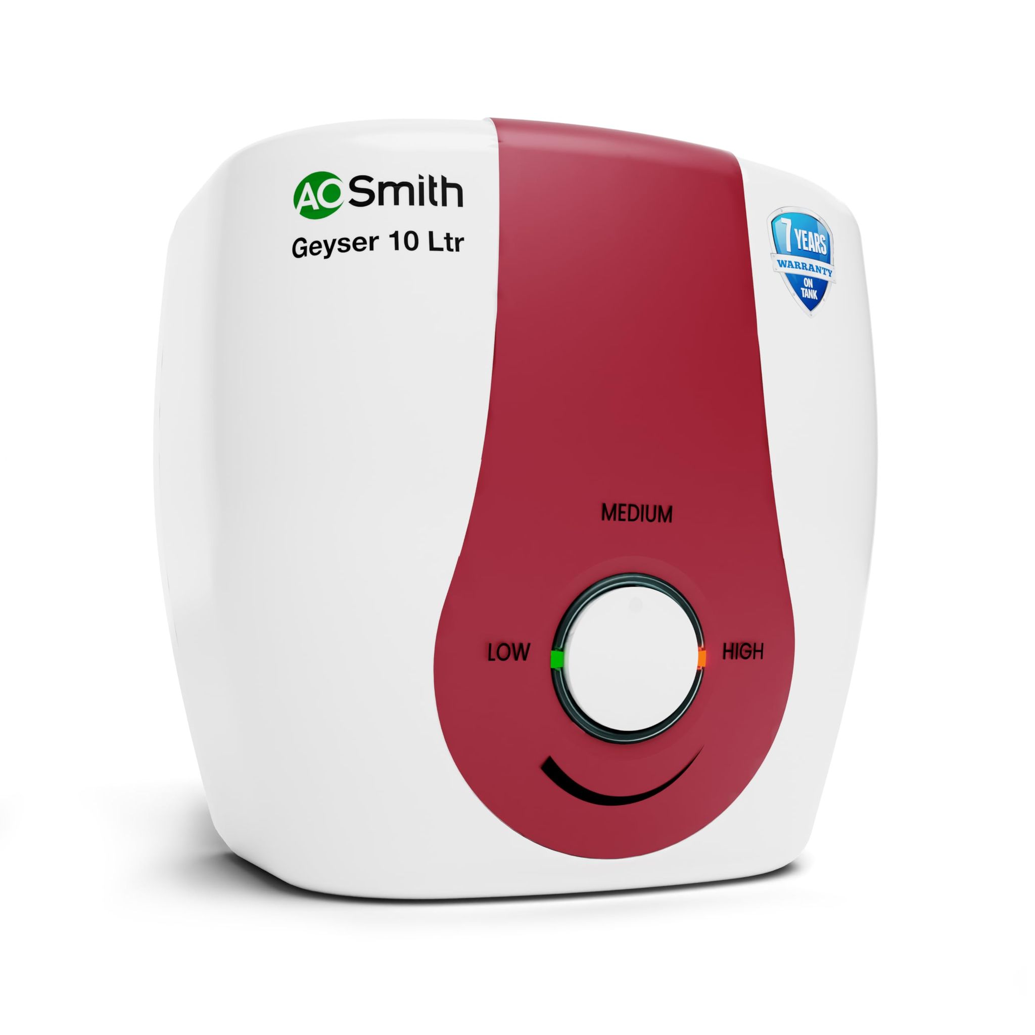 AO Smith SGS-GREEN SERIES-010 Storage 10 Litre Water Heater (Geyser) | 33% Faster Heating | Save on Energy Bills with BEE 5 Star Rating | Enhanced Durability with Blue Diamond Tank Coating | ABS Body AO Smith SGS-GREEN SERIES-010 Storage 10 Litre Water H
