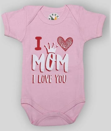 KABOOS Pack of 1 Baby Girls Cotton Bodysuit ( Pink )