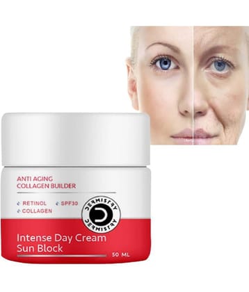 Dermistry Anti Aging Retinol Collagen SPF 30 Day Repair Cream Removes Fine Lines Wrinkles Puffiness Moisturizer Reverses Signs of Ageing Skin Repair Firming Brightening Lightening Transforming Use Capsule Face Wash Mask Pack Serum Facial Kit Crym Tabs-50m