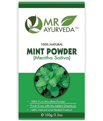 MR Ayurveda 100% Natural Pudina Powder Face Pack Masks 100 gm