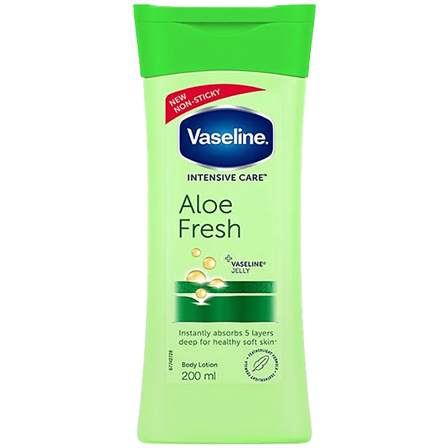 Vaseline Intensive Care Aloe Fresh Body Lotion - For Healthy Soft Skin + Vaseline Jelly, 200 Ml