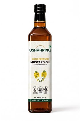 USHAHRVIQ Cold Pressed Mustard Oil