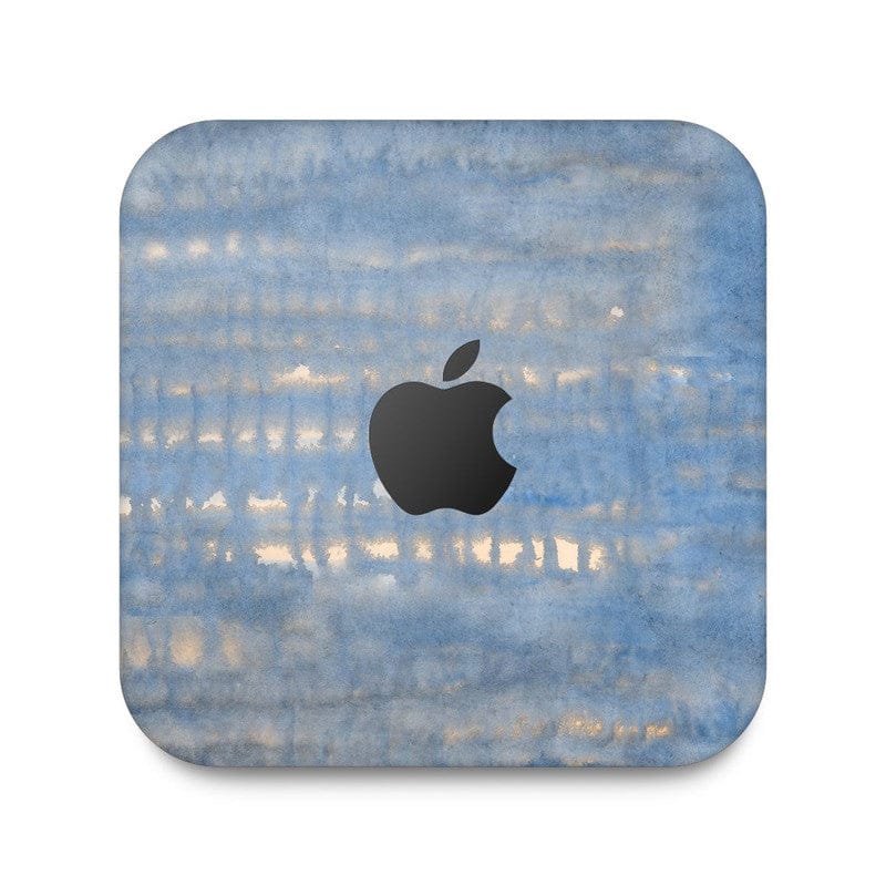 WaterPaint Blue Skin For Apple Mac Mini