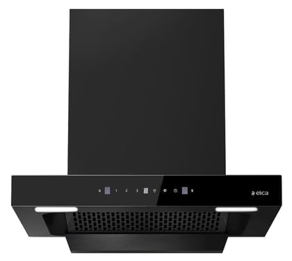 Elica 60cm 1600 m3/hr Filterless Autoclean Kitchen Chimney with 15 Years Motor & 5 Years Comprehensive WARR | FL PLUS 600 SPT HAC LTW MS NERO | Black | Touch + Motion Sensor Control Elica 60cm 1600 m3/hr Filterless Autoclean Kitchen Chimney with 15 Years