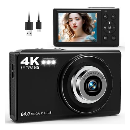 LEQTRONIQ Digital Camera For Photography, 4K, 64MP Camera For Youtube& Vlogging, 32 Gb Capacity, 5X Optical Zoom Compact Vlog Travel Camera With Wifi, LEQTRONIQ Digital Camera For Photography, 4K, 64MP Camera For Youtube& Vlogging, 32 Gb Capacity, 5X Opt LEQTRONIQ Digital Camera For Photography, 4K, 64MP Camera For Youtube& Vlogging, 32 Gb Capacity, 5X Optical Zoom Compact Vlog Travel Camera With Wifi, LEQTRONIQ Digital Camera For Photography, 4K, 64MP Camera For Youtube& Vlogging, 32 Gb Capacity, 5X Opt