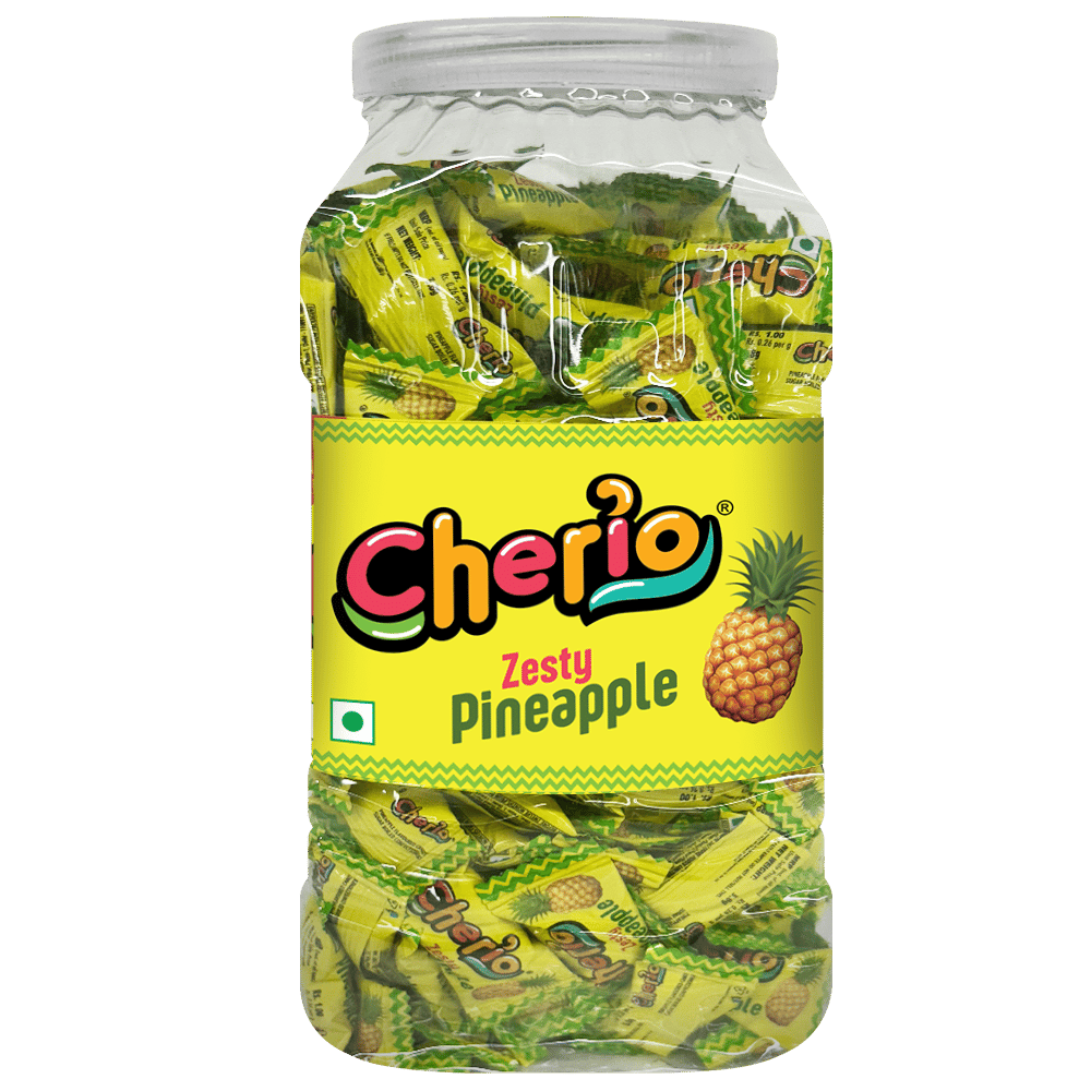 Cherio Candy Jar || Pineapple Candy || 205 Pieces || 779 Grams
