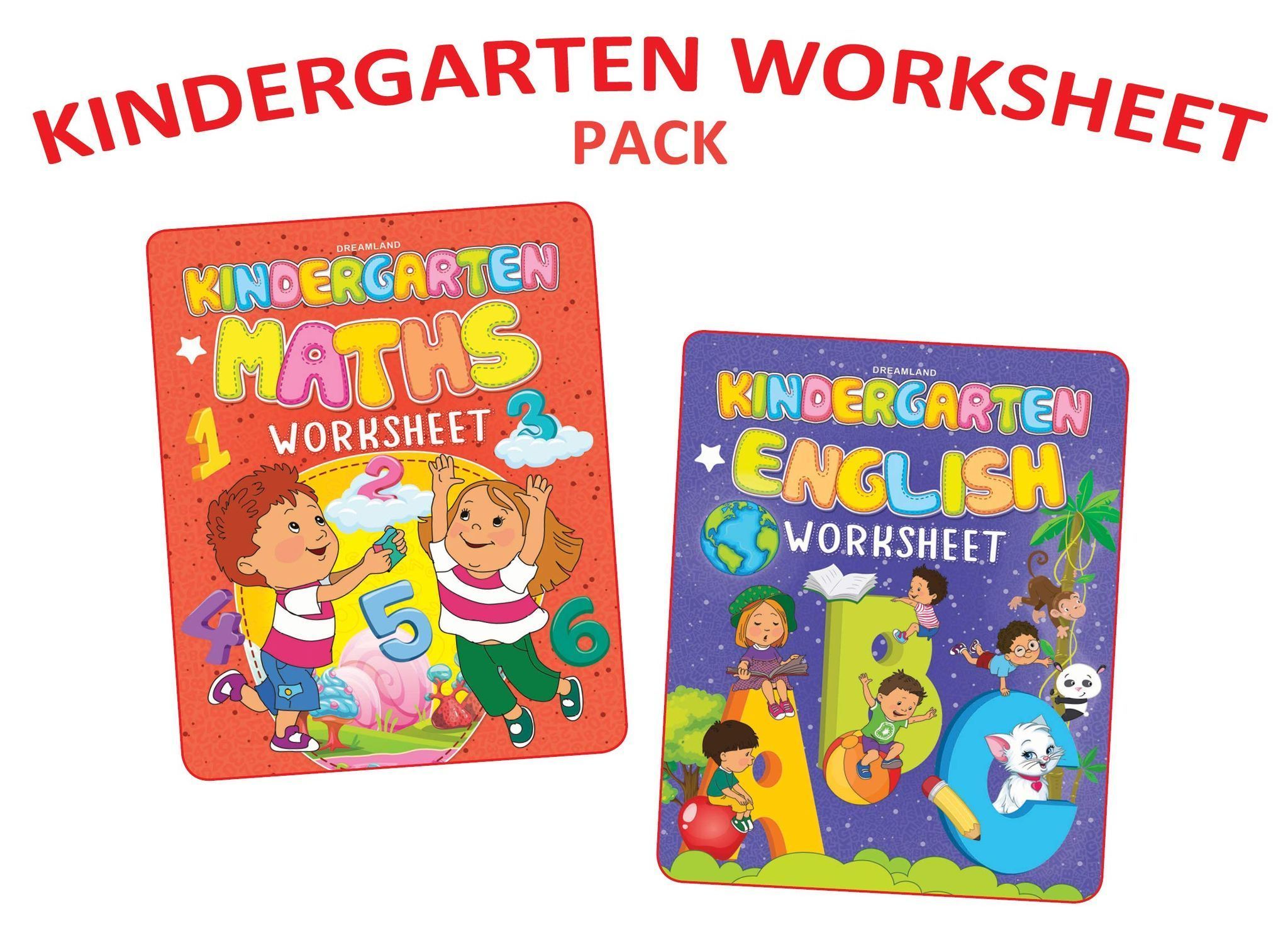 Kindergarten Maths and English Worksheets for Children Age 2- 5 Years | Early Learning Books [Paperback] Dreamland Publications