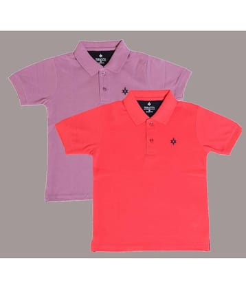 NEUVIN Pack of 2 Boys Cotton Blend T-Shirt ( Multi Color )