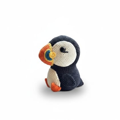 Handcrafted Crochet Puffin Plush Toy