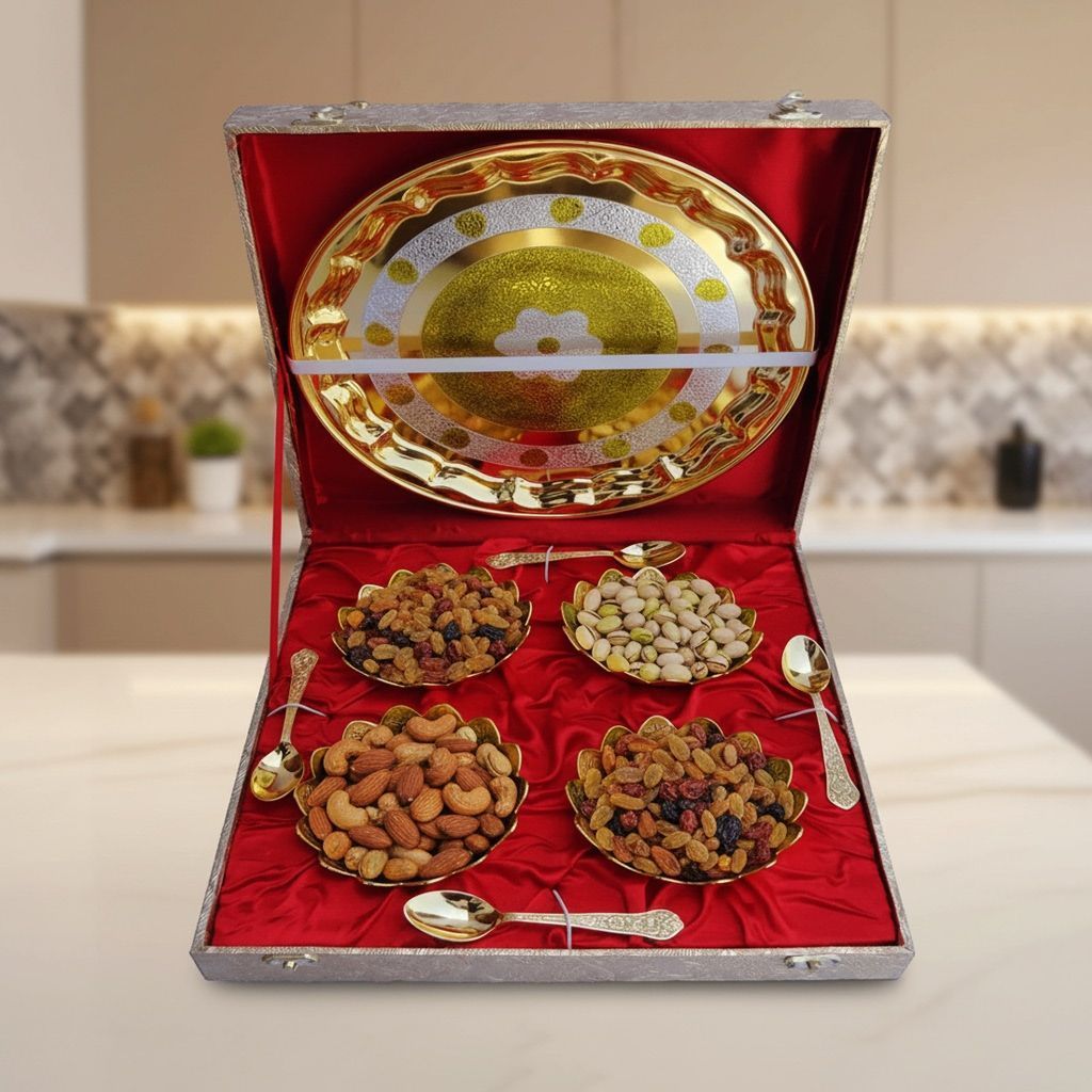 Brass Kamal Bowl Set Of 9 Pcs (BMAS237 A)