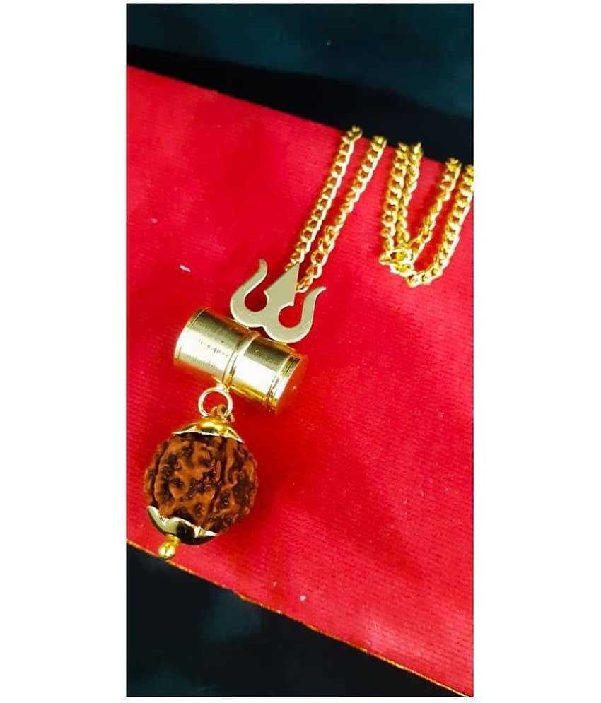 Shiv Shakti - Brass Pooja Mala (Pack of 1)