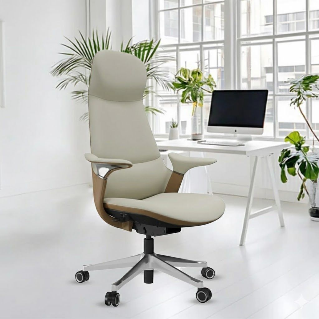 Rose Sofira Luxurious High Back Chair (White)