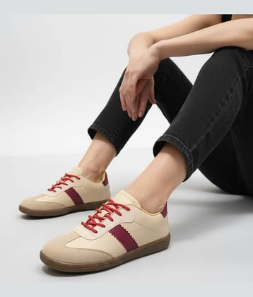 Fashion Victim Beige Women's Sneakers
