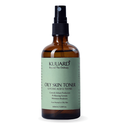 kuuard Oily Skin Toner | Fights Pimples,Tightens Pores & Controls Oil | Glycolic Acid & Tea Tree