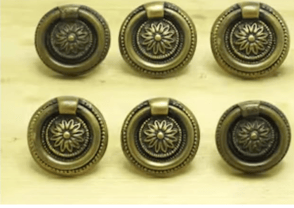 ADISON Modern Stylish Door Knobs Set Of 2 Golden Finish Door Pull