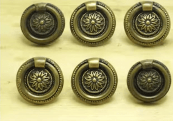 ADISON Modern Stylish Door Knobs Set Of 2 Golden Finish Door Pull