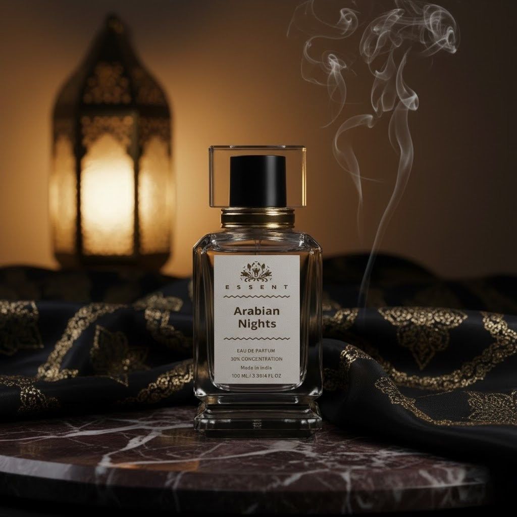 Essent Perfumes Arabian Nights Eau de Parfum (EDP) – Oriental Oud Spicy Long Lasting Perfume – Unisex Fragrance