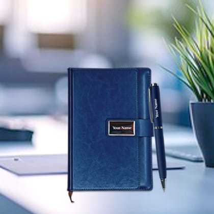 Elegant 2-in-1 Diary & Pen Set : Perfect Personalized Gifts