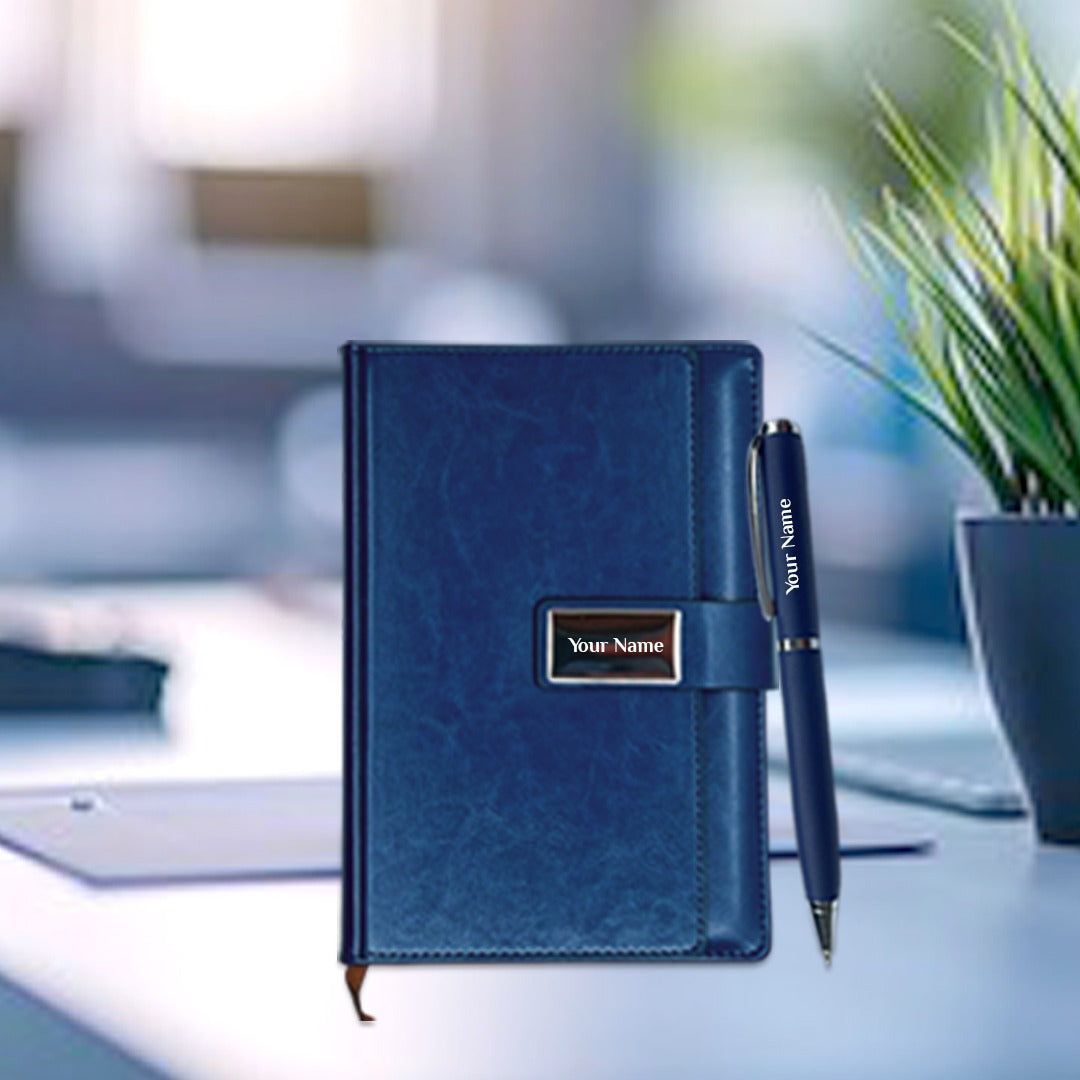 Elegant 2-in-1 Diary & Pen Set : Perfect Personalized Gifts