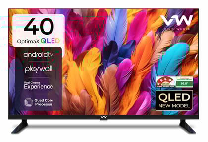 VW (Visio World.) 101 cm (40 inches) OptimaX Series Full HD Smart QLED Android TV VW40AQ1 (Black) Black / 40 inches