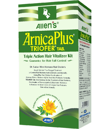 ALLEN Arnicaplus Hair Vitalizer & Triofer Tabs Liquid 100 Ml Pack of 2