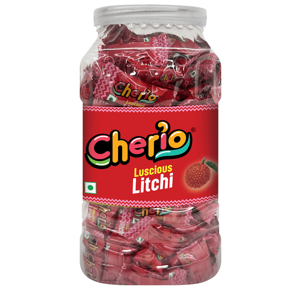 Cherio Candy Jar || Litchi Candy || 205 Pieces || 779 Grams