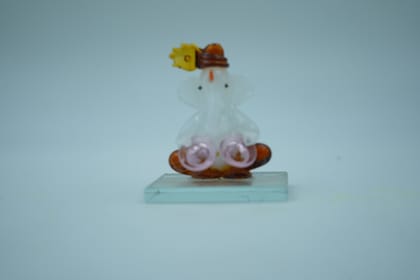 Handcrafted Mini Glass Ganesh Idol Showpiece