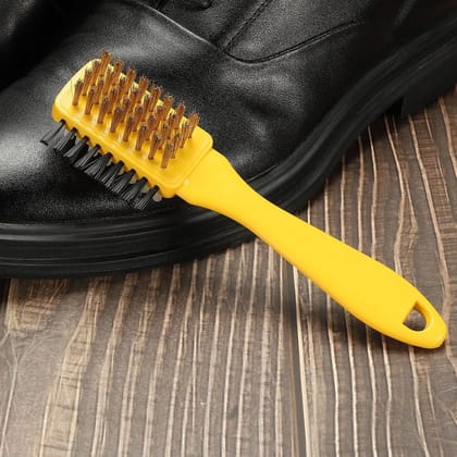 3 Side Portable Multifunctional shoe brush Rubber Home Suede Shoes Polishing Brushes 3 Side Shoe Cleaning Brush, Shoe Brush Excellent Quality and ular