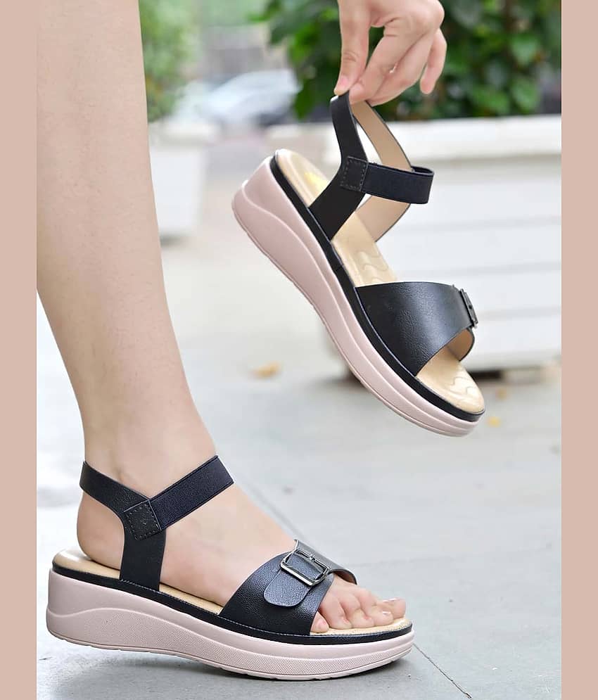Stylestry Black Women's Sandal Heels