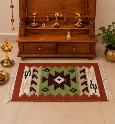 Handcrafted Cotton Woolen Panja Dari Aasan 2*3 Feet