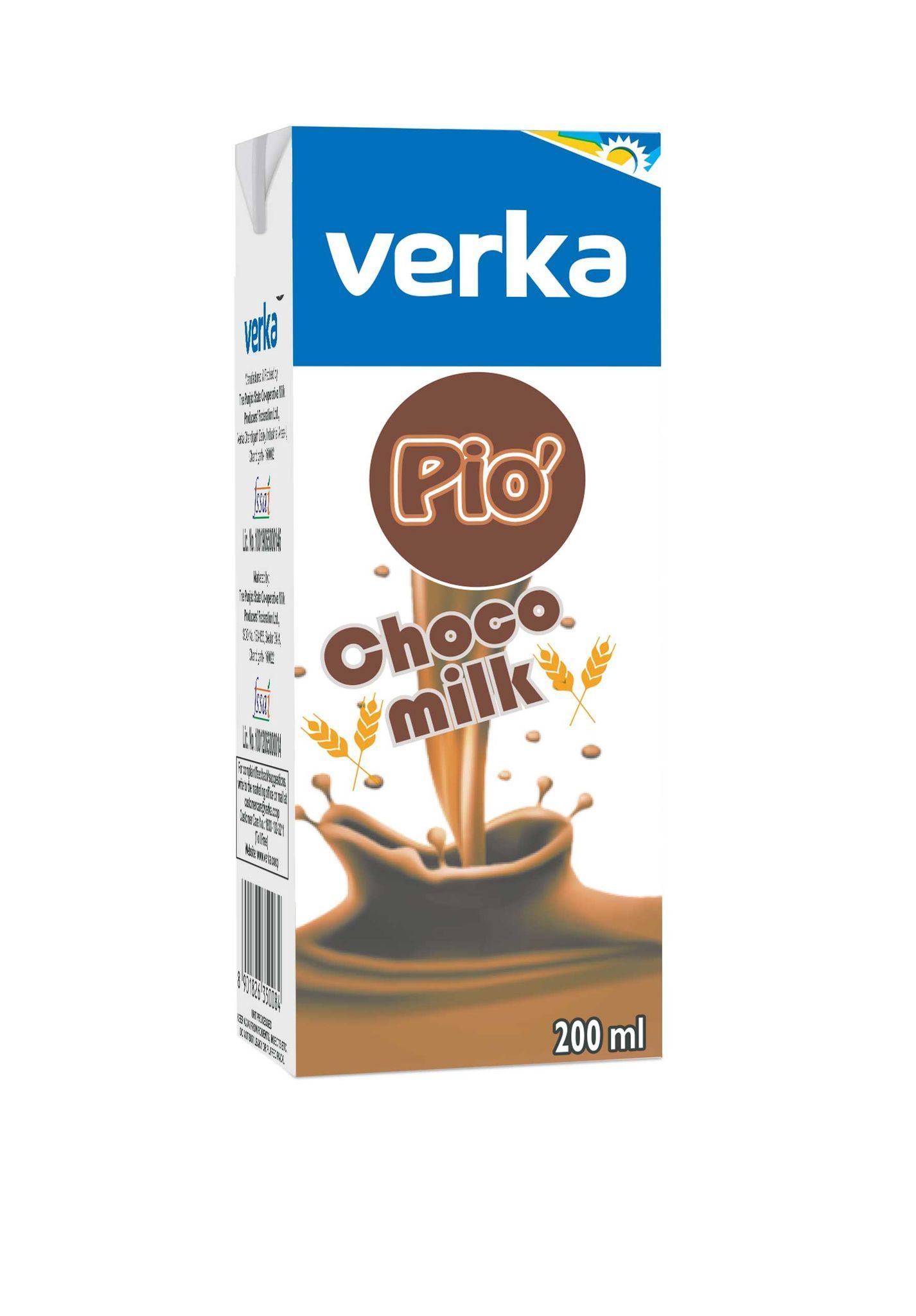 Verka Choco Pio Drink 200 Ml Tetra