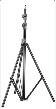 HD Light Stand extendable Upto 7 ft. for Photography, Reflector, Flash Units, Diffuser, Portrait, softbox, Studio Light & More. Ideal for Outdoor, Indoor Shoots. Metal. 1/4 inch Thread Mount. Black