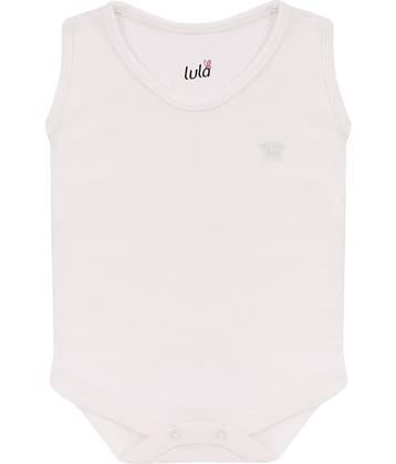 LULA Unisex for Baby 100% Cotton Bodysuit ( White )