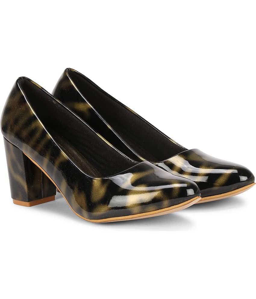 Ishransh - Gold Women's Pumps Heels