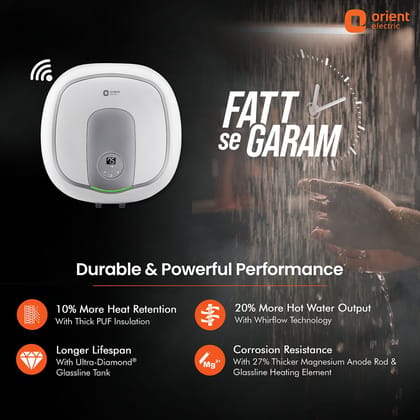 Aquator IoT 5 Star Water heater (Geyser), Suitable for High-rise Buildings | 7 year Tank Warranty | Free Installation and Connecting Pipes | Geyser with Temperature Control Aquator IoT 5 Star Water heater (Geyser), Suitable for High-rise Buildings | 7 ye Aquator IoT 5 Star Water heater (Geyser), Suitable for High-rise Buildings | 7 year Tank Warranty | Free Installation and Connecting Pipes | Geyser with Temperature Control Aquator IoT 5 Star Water heater (Geyser), Suitable for High-rise Buildings | 7 ye