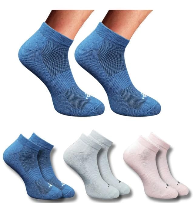 3_Pair Set Unisex Casual Cotton Printed Low Cut Socks (Multicolor)