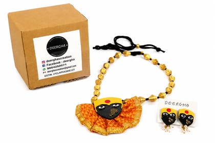 Navratri Special Aadishakti Necklace with Traditional Religious Design for Navratri, Festive Wear and Gifting