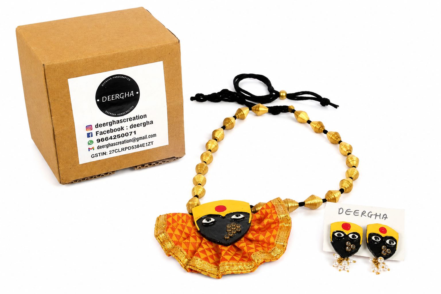 Navratri Special Aadishakti Necklace with Traditional Religious Design for Navratri, Festive Wear and Gifting