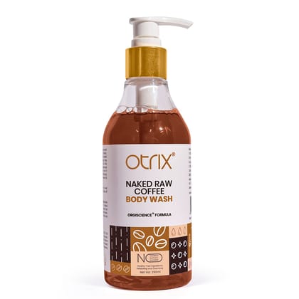 Otrix Naked Raw Coffee Body Wash | Refreshing, Nourishing & Gentle Cleansing | 290mlNaked Raw Coffee Body Wash