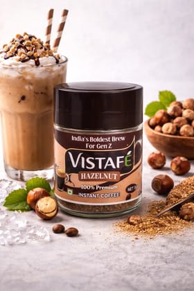 Vistafe Hazelnut Instant Coffee for Smooth Nutty Taste