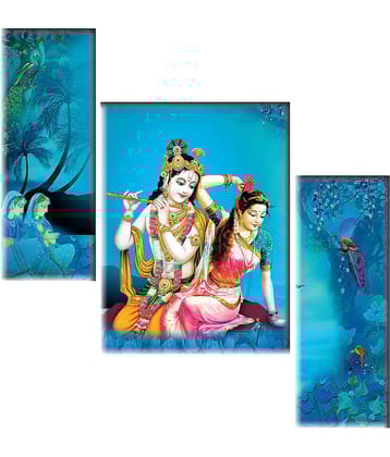 Saf Radha krishna modern art MDF Painting Without Frame