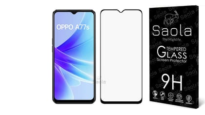 Saola 11D Tempered Glass For Oppo A77S (Pack Of 1) With Free Installation Kit. Full Screen Coverage - 6.56 Inch Saola 11D Tempered Glass For Oppo A77S (Pack Of 1) With Free Installation Kit. Full Screen Coverage - 6.56 Inch - 11D (With black Borders) / F
