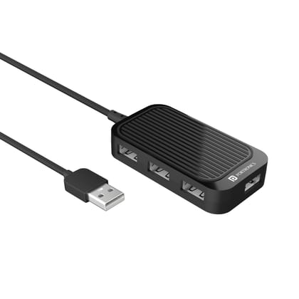 Portronics Mport 4D USB Plug, 1.5 m Cable, USB 2.0, 480 Mbps Max