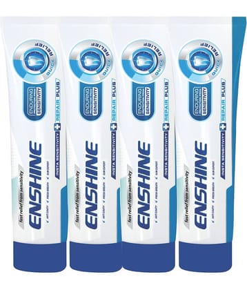 ENSHINE Sensitive Toothpaste for Fast Relief from Sensitivity & for Fresh Breath 60g ( Pack of 4 )