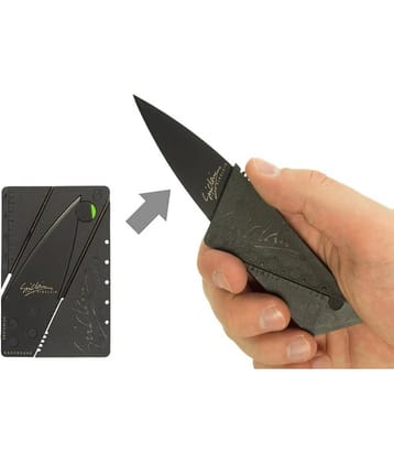 QitmirMKT Foldable Super Card Knife Multi use for Safety & Survival Survival Self Defense Accessory ( Pack of 1 )