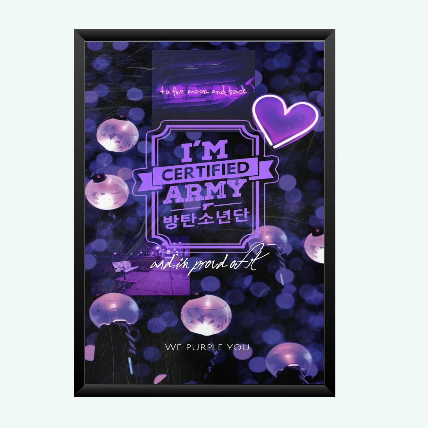 Nokkes Bts Army Bangtan Boy V suga J-Hope Jungkook Jin Jimin Rm 8X12 Inch Size Photo Frame Photo Home Office_bts2_15