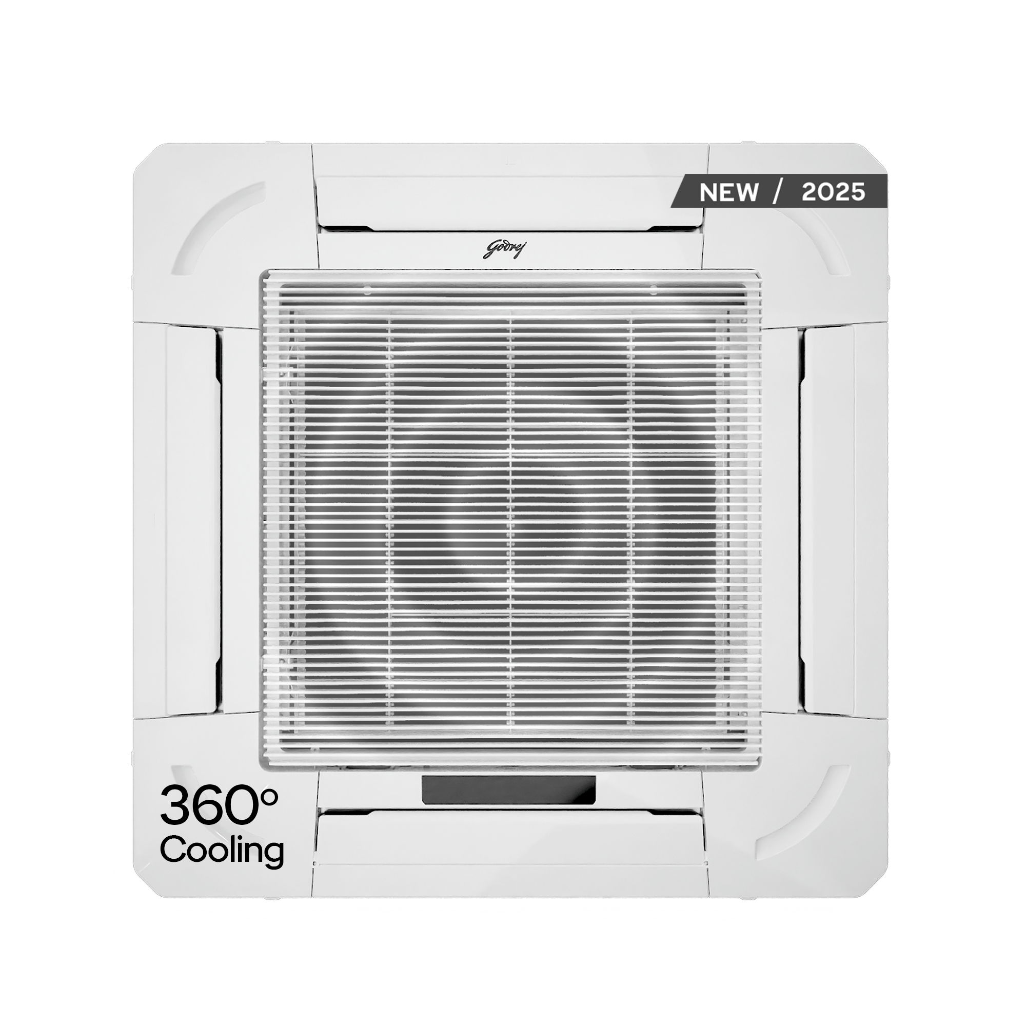 Godrej 3 Ton 2 Star, 360° Cooling, Fixed Speed Cassette AC (Copper, 2025 Model, AC 3.0T CFC 36FTC2 4YA, White)