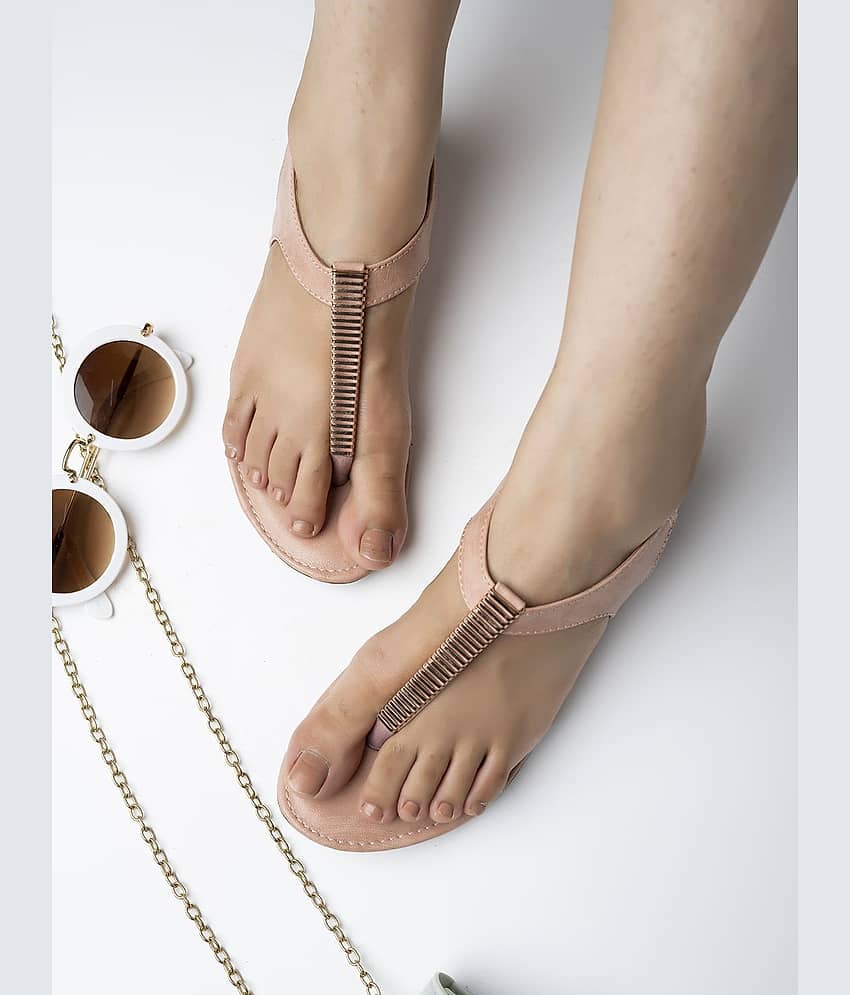 Shoetopia - Beige Women's Flats