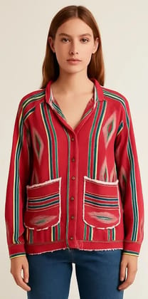 Stripes Artisan Shirt Jacket